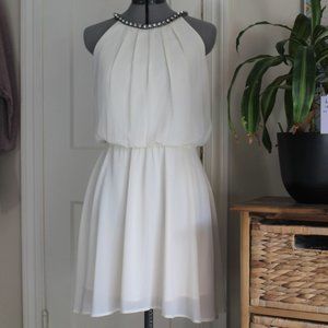 Flowy Halter Dress w/ Open Back